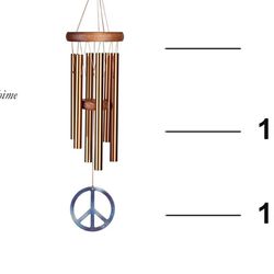 Woodstock Peace Chime 15” - Bronze (NEW)