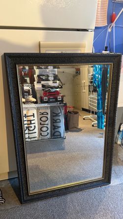 Large Ornate Framed Wall Mirror