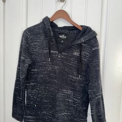 Hollister Hoodie Sweatshirt Mens White Black Camouflage Pullover Logo Size XS
