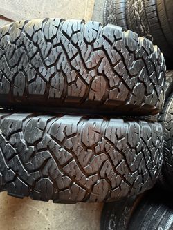 Pair of LT 245 75 16 bf Goodrich all terrain tires
