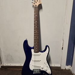 Fender squire blue electric guitar