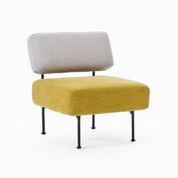 West Elm Yellow & Grey Side Chair