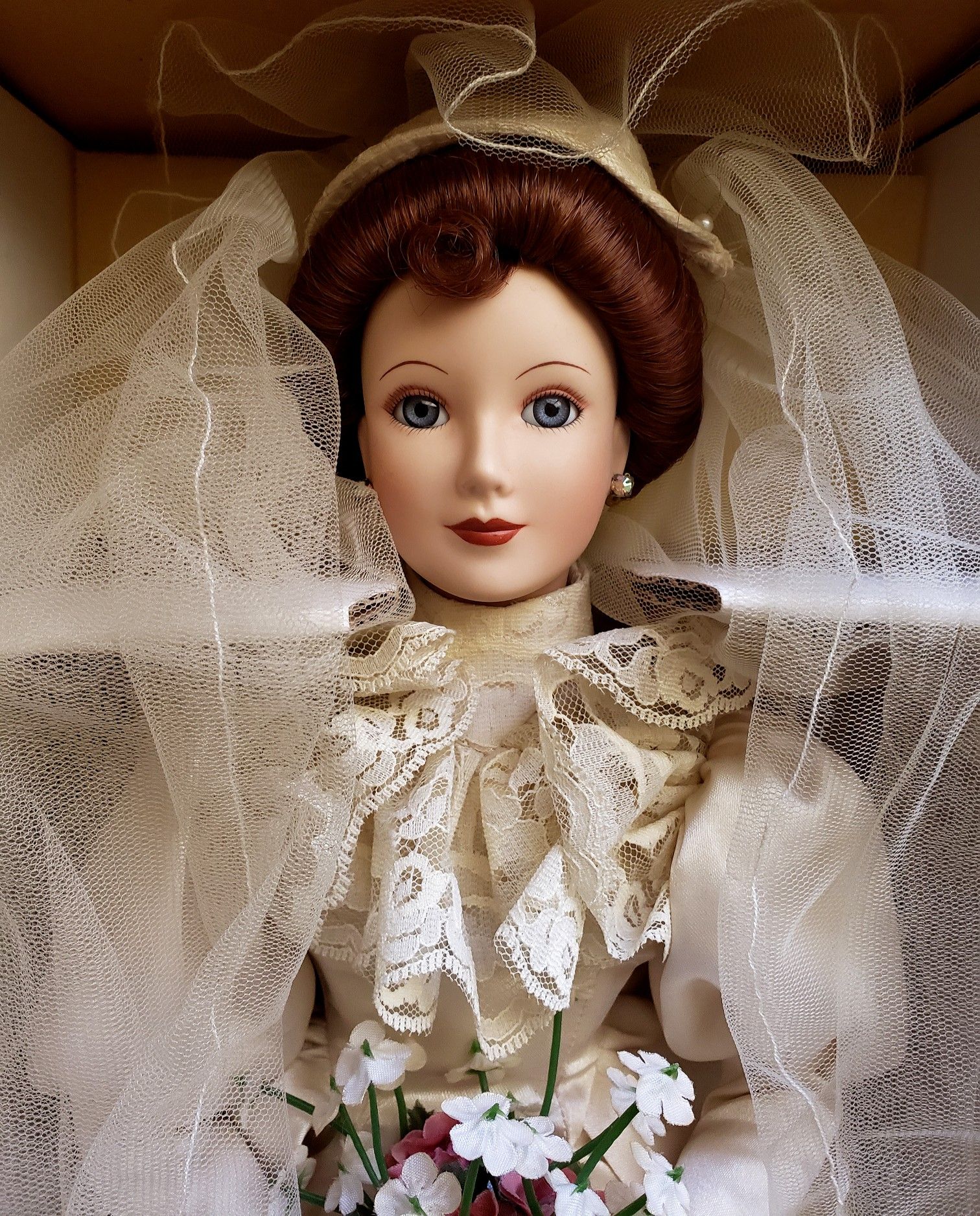 New Beautiful Porcelain Doll By The Ashton - Drake Galleries