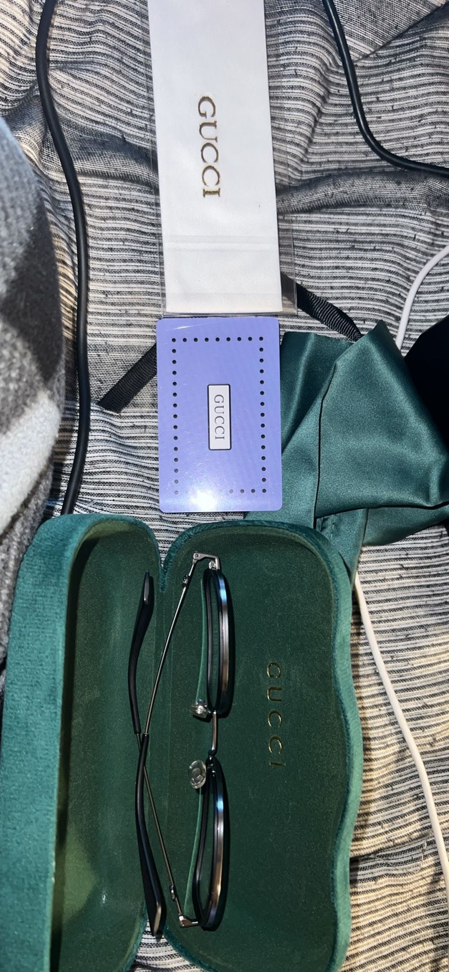 Gucci Round Eyeglasses Black/Black Transparent (GG0