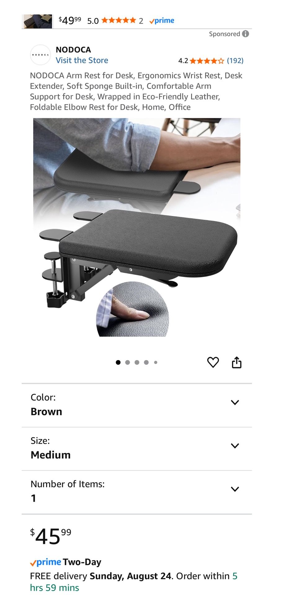 Arm Rest for Desk, Ergonomics Desk Extender