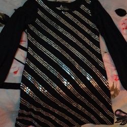 Hannah Montana Black Sequin Dress/Tunic