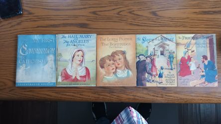 1940's Vintage Antique Childrens Catholic Learning Books