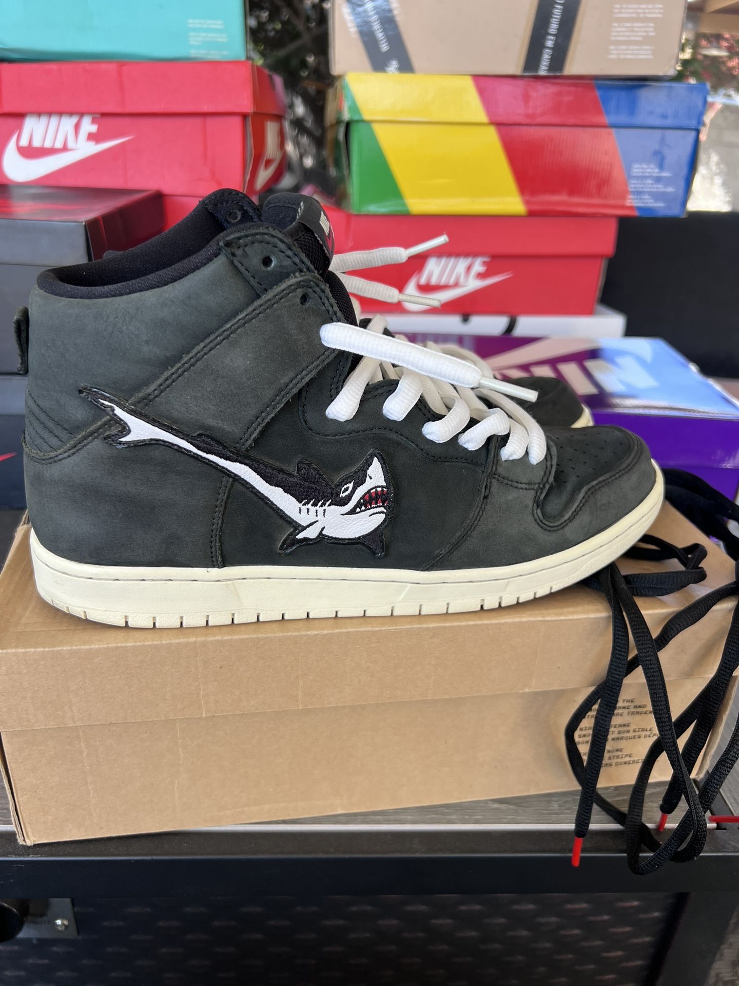 Nike SB Dunk High Oski Shark Black Size 11