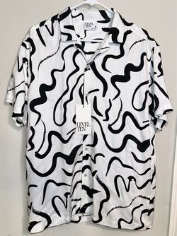 Men’s White Black Shirt