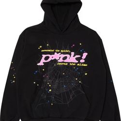 (NEW) Spider Worldwide × Young Thug Sp5der Black Hoodie Size Small