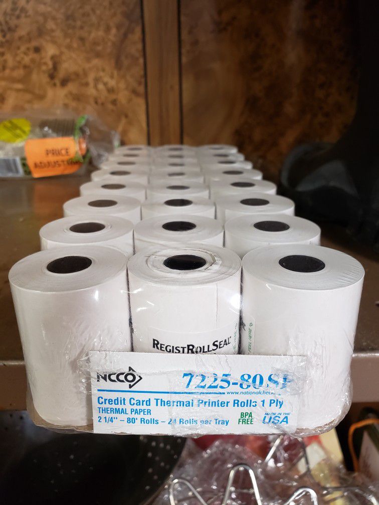 NCCO Thermal Receipt Paper 24 2.25" 80' Rolls