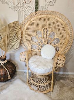 Bali & pari Ediva Modern Boho/Bohemian Natural Rattan Peacock Chair
. Home Decor 🌾✨️🏵