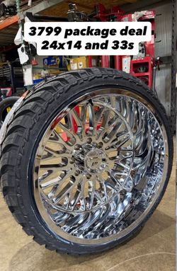 Dodge wheels & tires 22” with 35”
