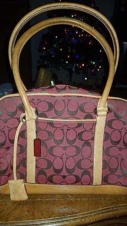 Red authentic Coach Bag
