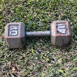 Dumbbell 40 Pounds 