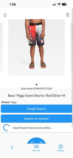 Boy swimming shorts size M for $5