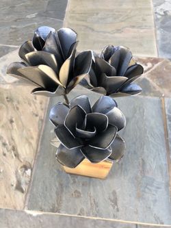 Metal flowers! Valentines gift!