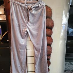 Velvet Pant With Belt