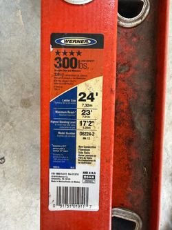 Werner 24’ Extension Ladder