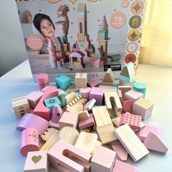 FAO Schwarz Wooden Castle Building Blocks