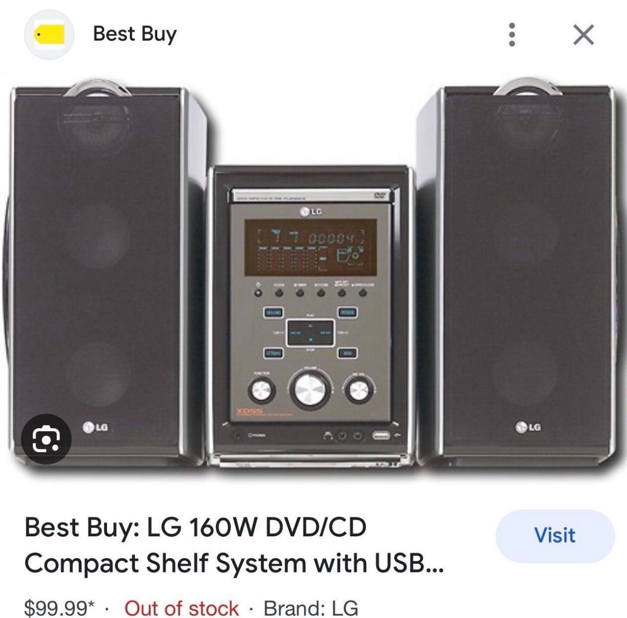 LG Stereo With CD/AUX 