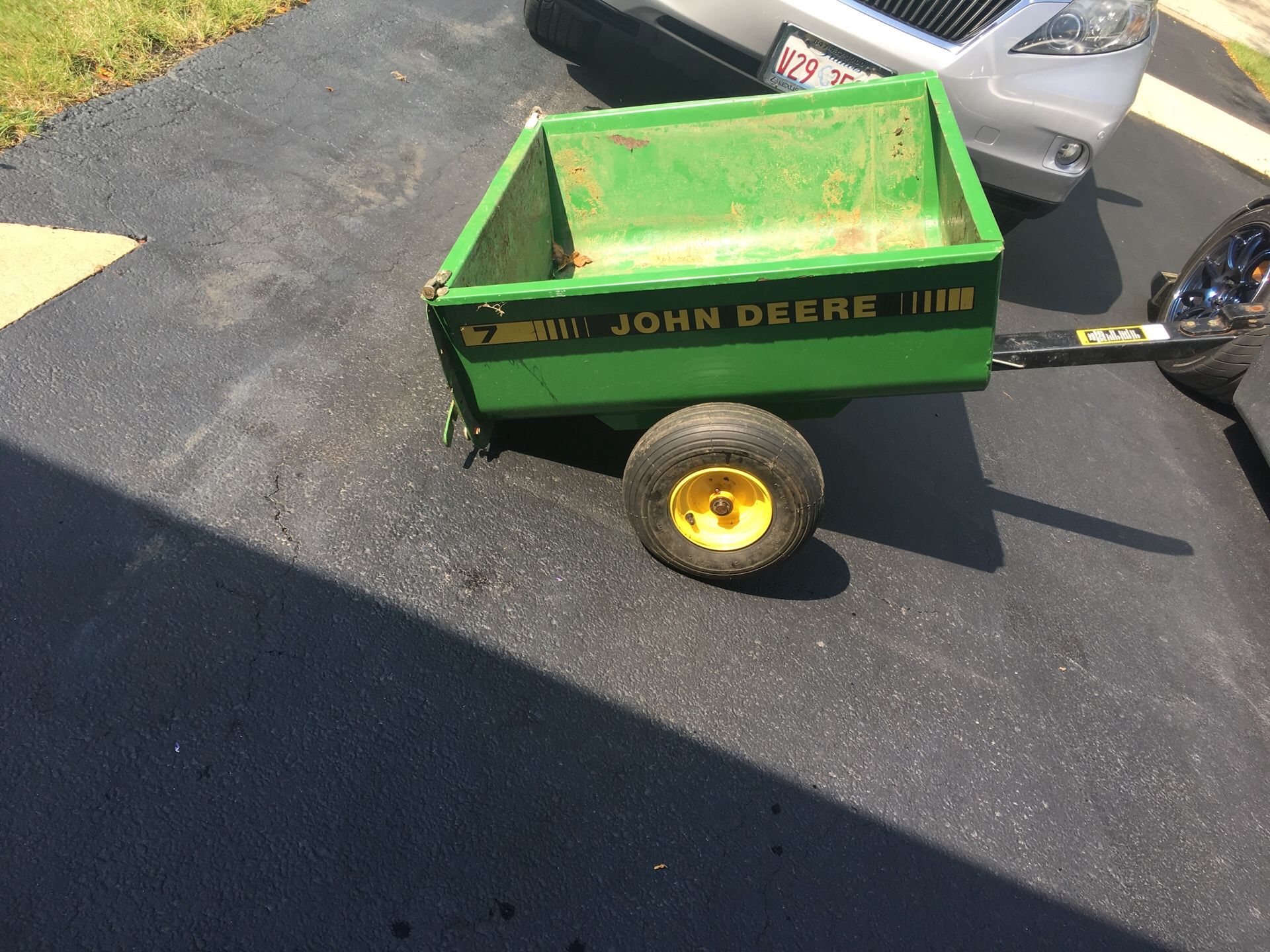 John Deere tractor trailer , carito para tractor John Deere