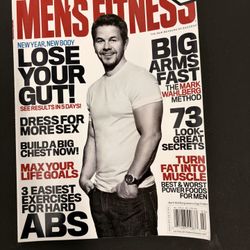 Men’s Fitness Magazine Mark Wahlberg Feb 2014