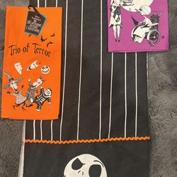Disney jack skeleton runner, napkins
