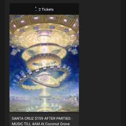 2 Tickets To STS9 Afterparty In Santa Cruz 