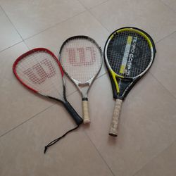 3 Tennis Rackets