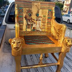 Handmade Replica Tutankhamun Throne ,Original Size Of The Throne Chair