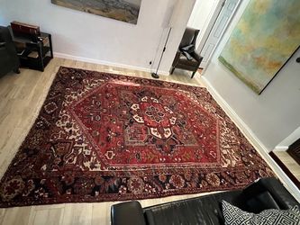 Antique vintage rug (wool) 9’7” x 11’4”