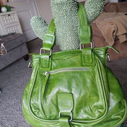 Green Leather Bagtique Brand Handbag