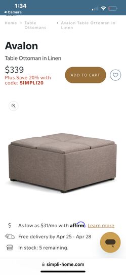 Storage Ottoman 