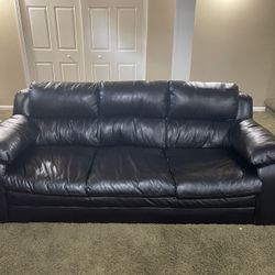 2 Leather Sofa And One Chsir