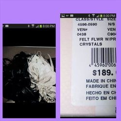 Wedding hair clip flowers