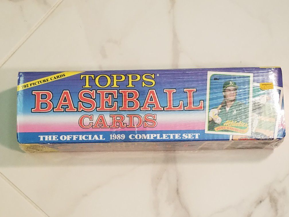 1989 Topps Baseball Card Set 1-792 Sealed