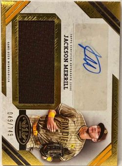 Jackson Merrill • 2025 Topps Tier One  • Autographed Jumbo Relics • 49/149