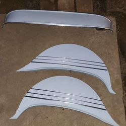 Vw Beetle Metal Fender Skirts And Visor 