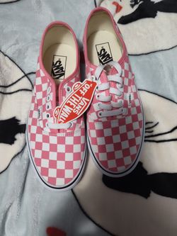 Pink Checkered Vans 