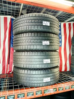 ✔️ Set of 4 Used tires LT285/70R17 GOODYEAR WRANGLER WORKHORSE ALL SEASON COMFORT RIDE QUIET TRACTION 285 70 17