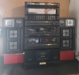 HI-FI Stereo Sistem Sharp. Whit Speakers 