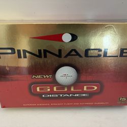 New Pinnacle Gold Distance Golf Balls Premium 15 Balls