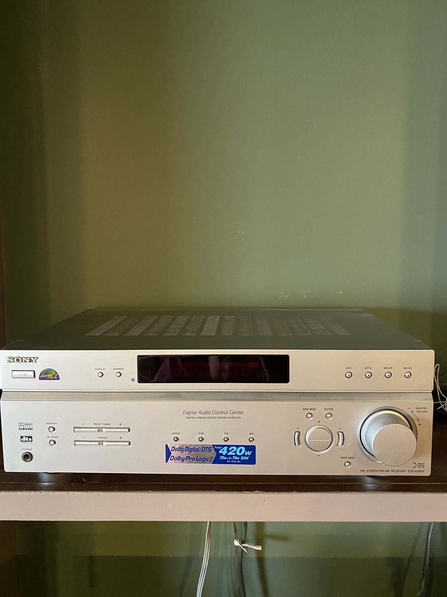 Sony AM/FM Stereo Receiver And Speakers 