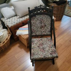 Beautiful Folding Antique Chair