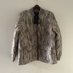 Brand New - Harley Davidson Camo Full Zip Woven Bomber Jacket Park Quilted Sz XL