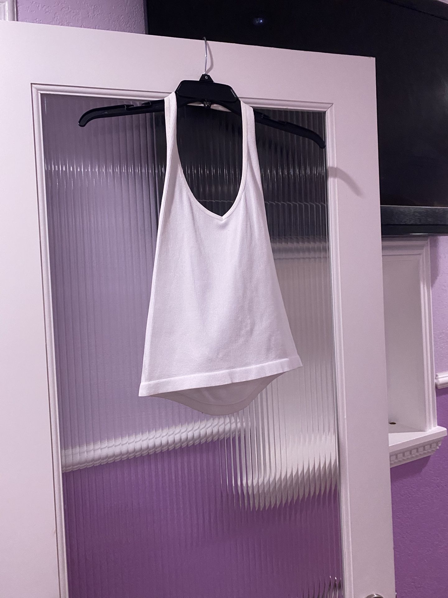 white halter top