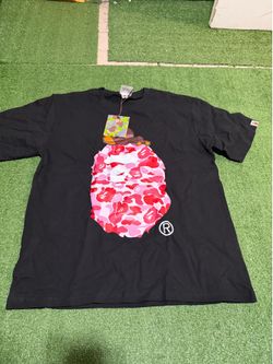 Bape Pink Camo Ape Head Tee – Sizes M & L
