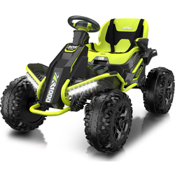 24V 4x4 Ride On Toys for Big Kids Aged 3-12 Green-4x200W Motors, 5MPH