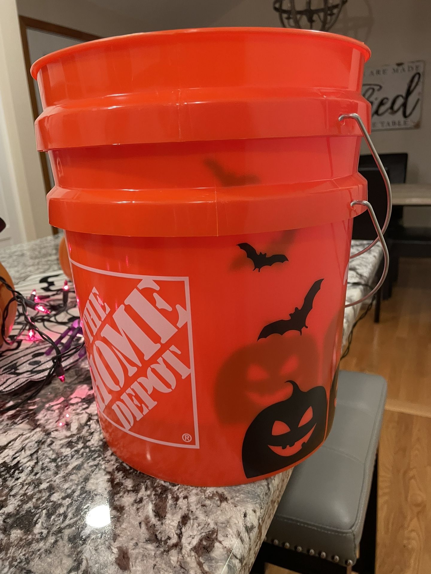 Home Depot Halloween Buckets 